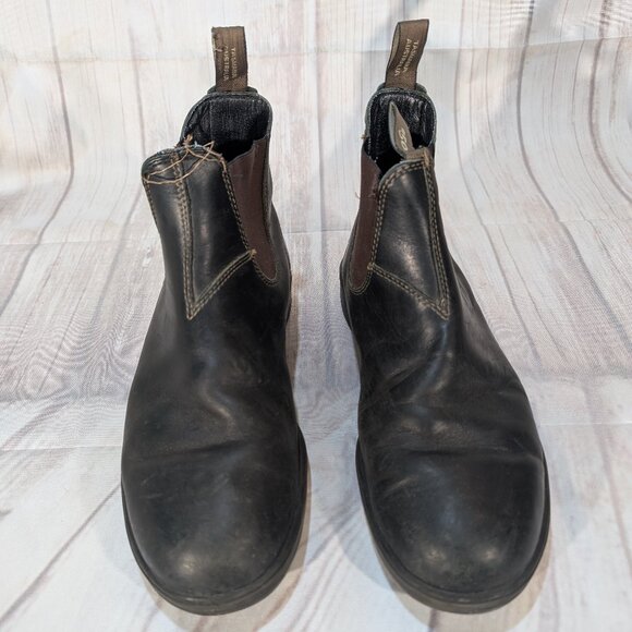 Blundstone #500 Stout Brown Leather Chelsea Boots - Men's Size 10 - Picture 1 of 15